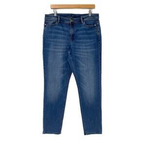 J.Jill Jeans Authentic Fit Slim Ankle Mid Rise Medium Wash Women’s Size 14 Tall